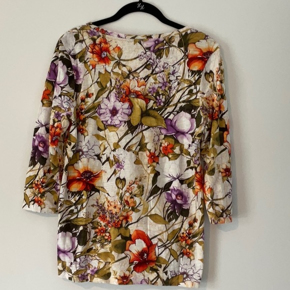 Chico’s Floral Top - Chico’s Size 0 - - Picture 2 of 4